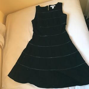Black fit and flare White House black market dress
